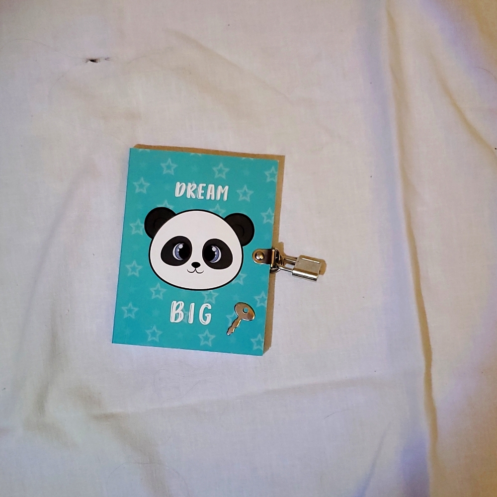 Panda bear diary with key